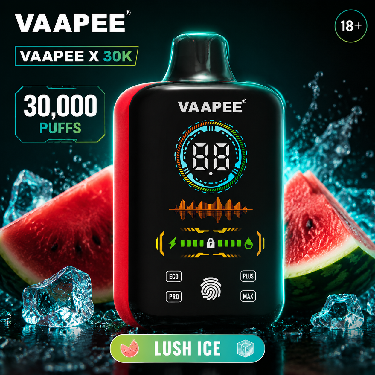 VAAPEE X 30K Lush Ice display artwork
